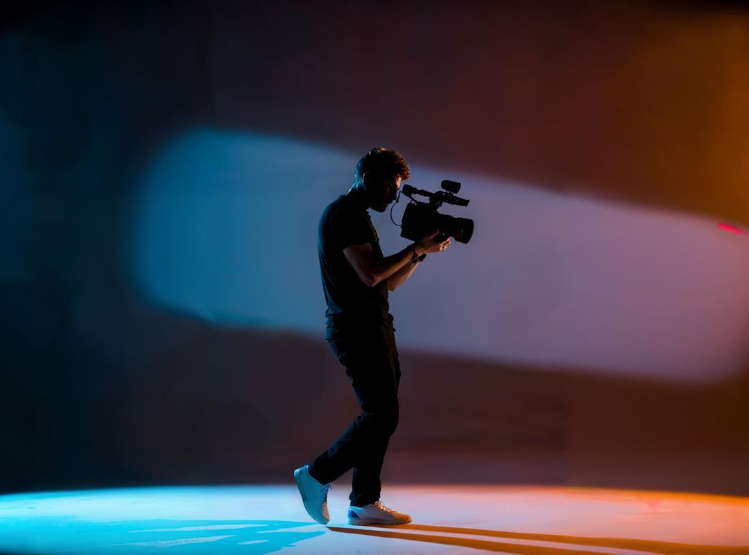 Camera operator on a film set